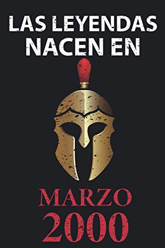 Las leyendas nacen en marzo 2000: Regalo de cumpleaños perfecto para hombre y mujer de 21 años I...