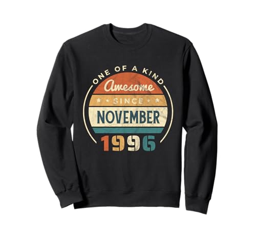 Impresionante Since Noviembre 1996 Vintage Cumpleaños Sudadera