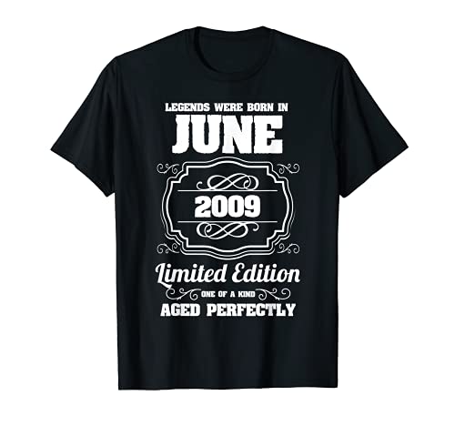 Las leyendas nacieron en junio de 2009 12 cumpleaños Camiseta