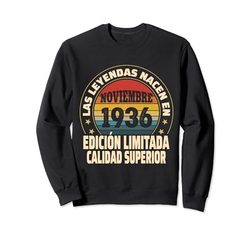 Edición Limitada Noviembre 1936 - Cumpleaños 88 Años Sudadera