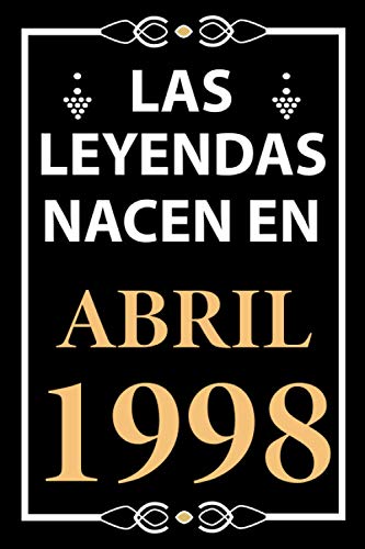 Las leyendas nacen en Abril 1998: Regalo de cumpleaños perfecto para hombre y mujer de 23 años I...