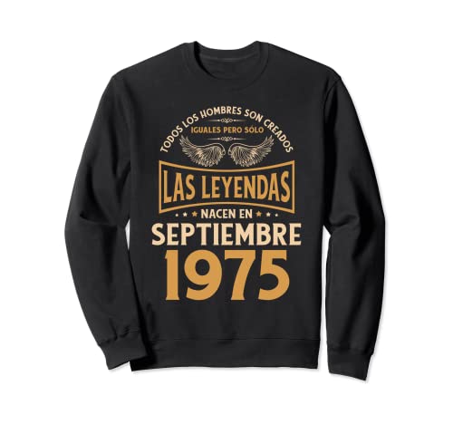 Cumpleaños Hombre Regalos Las Leyendas Septiembre 1975 Sudadera