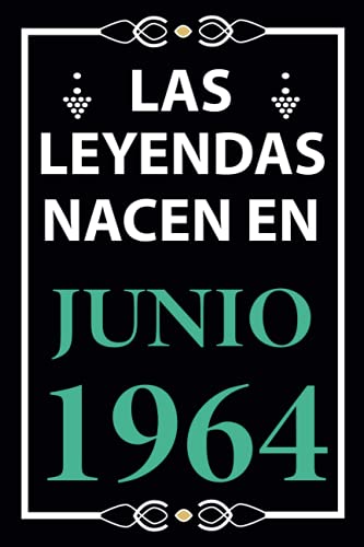 Las leyendas nacen en Junio 1964: Regalo de cumpleaños perfecto para hombre y mujer de 57 años I...