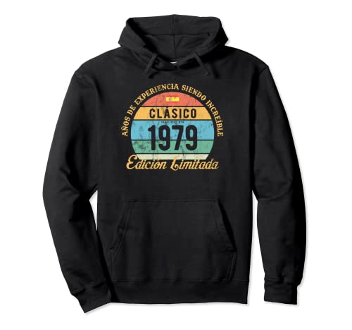 Clásico Nacido En 1979 Vintage Cumpleaños Puesta De Sol Sudadera con Capucha