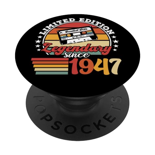 Fiesta de cumpleaños nacido en 1947. Año de cumpleaños 1947 PopSockets PopGrip Intercambiable