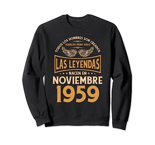 Cumpleaños Hombre Regalos Las Leyendas Noviembre 1959 Sudadera