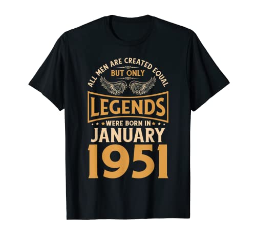 Las leyendas de cumpleaños nacieron en enero de 1951. Camiseta