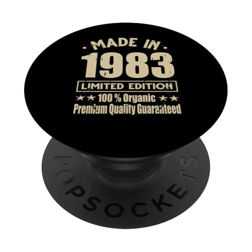 Edición Limitada 1983 Cumpleaños 1983 Nacido en 1983 PopSockets PopGrip Adhesivo