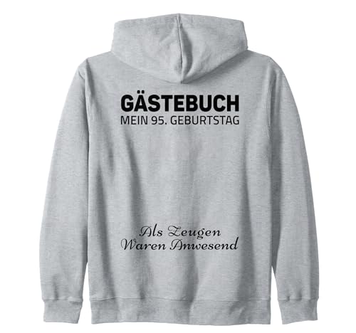 Gästebuch Mein 95. Geburtstag Libro de visitas Firma Sudadera con Capucha