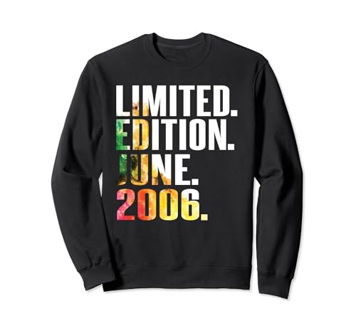 Junio 2006 regalo I 18 cumpleaños 18 años hombre mujer Sudadera