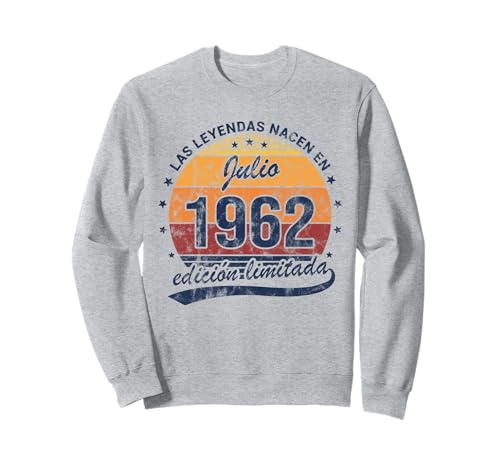 Leyendas Nacen Julio 1962 Cumpleaños Vintage Sudadera