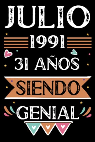 CUADERNO, Julio 1991, 31 Años Siendo Genial: 31 años. Libro de visitas, cuaderno, 110 páginas de...