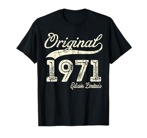 Original 1971 54 Años Cumpleaños Hombre Fabricado En 1971 Camiseta