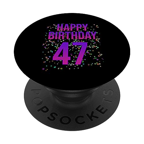 47 cumpleaños divertido - Feliz 47 cumpleaños PopSockets PopGrip Intercambiable