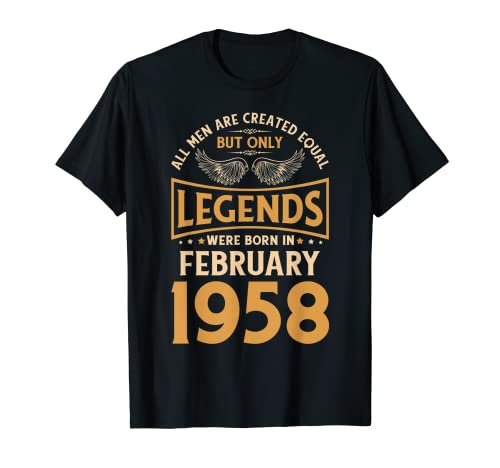 Las leyendas de cumpleaños nacieron en febrero de 1958. Camiseta