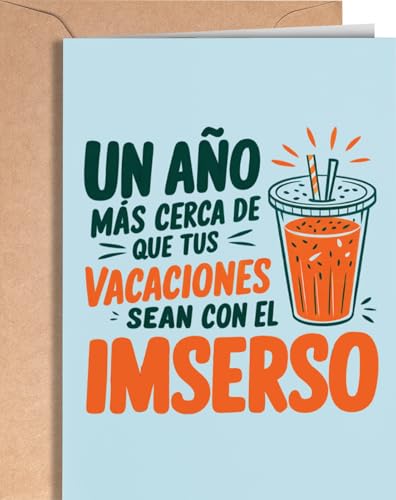 Tarjeta Felicitación de Cumpleaños para familiar o amigo - Tarjeta Feliz Cumple Original - Tarjeta...