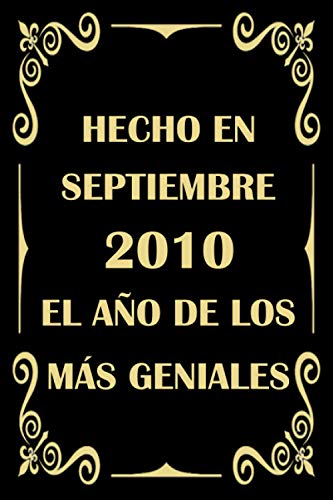 Hecho en Septiembre 2010 el Año De Los Más Geniales: cuaderno cumpleaños, regalos de cumpleaños...