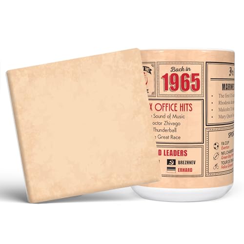 Mug Monster - Regalo de 60 cumpleaños – Taza de regreso en 1965 en este año, regalo para hombres...