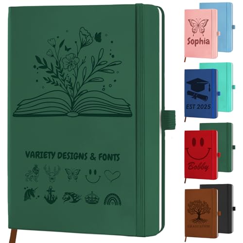 STREADVE Libreta Personalizada Cuaderno A5 Personalizado con Pauta Logo Libreta Tapa Dura Notebook...