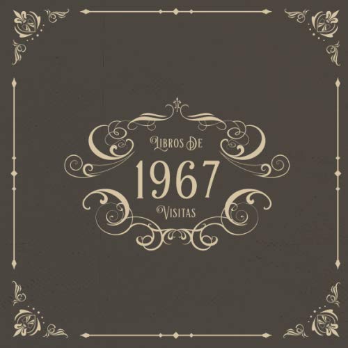 1967 Libros de Visitas: Libros de visitas para fiestas de cumpleaños de estilo vintage para que la...