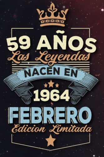 Las leyendas nacen en 59 años 1964 febrero: Ideas de regalos para hombres, ideas de cumpleaños 59...