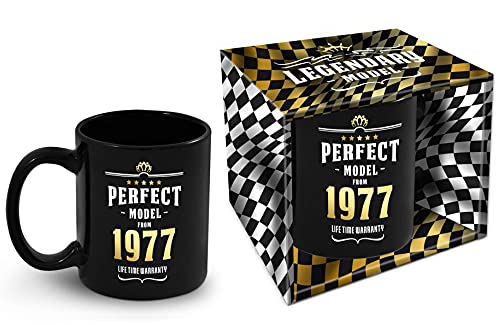 Bombo Taza de cumpleaños con año de nacimiento 1977