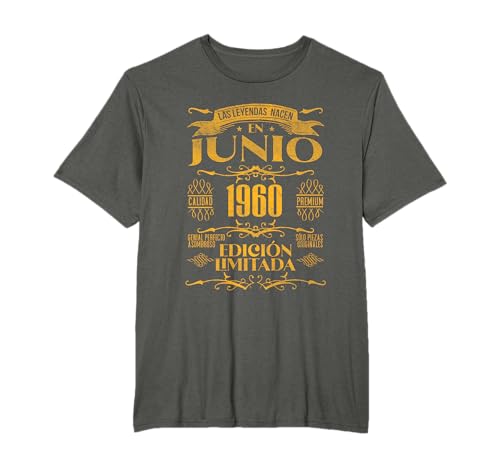 Las Leyendas nacen en Junio de 1960 - 64 Años Cumpleaños Camiseta