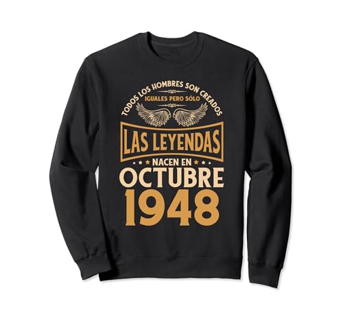Cumpleaños Hombre Regalos Las Leyendas Octubre 1948 Sudadera