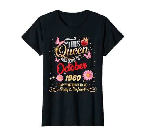 Esta Reina Nació en Octubre 1960 Octubre 1960 Cumpleaños Camiseta