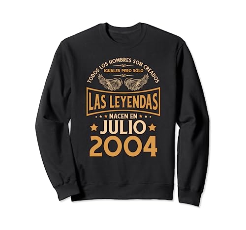 Cumpleaños Hombre Regalos Las Leyendas Julio 2004 Sudadera