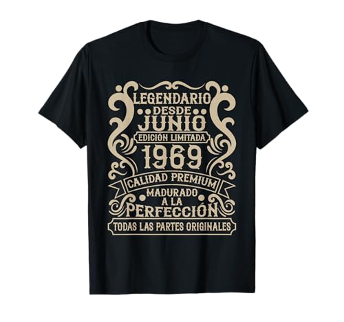 Legendario Desde Junio 1969 - Cumpleaños 57 Años Camiseta