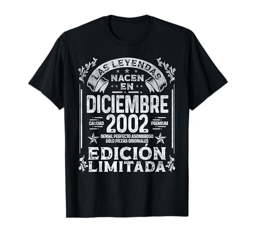 Las Leyendas nacen en Diciembre de 2002 - 23 Años Cumpleaños Camiseta