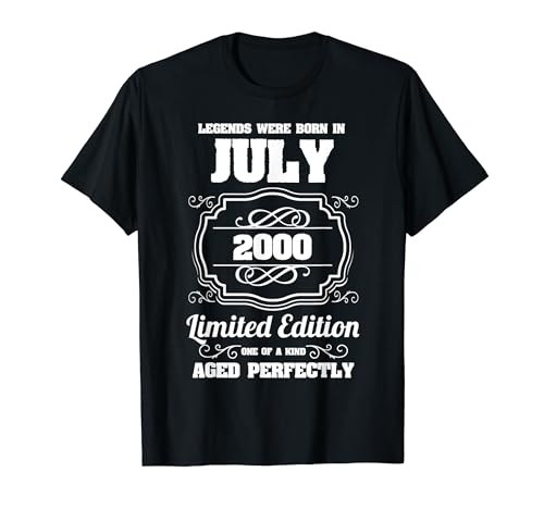 Las leyendas nacieron en julio de 2000 21 Cumpleaños Camiseta