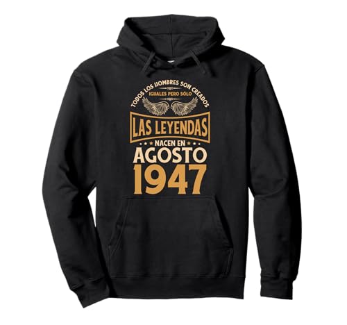 Cumpleaños Hombre Regalos Las Leyendas Agosto 1947 Sudadera con Capucha