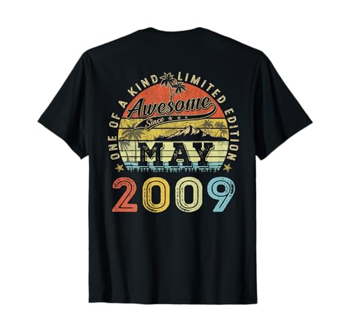 (ON Back) 17 Edición Limitada 2009 Mayo 17 cumpleaños Camiseta