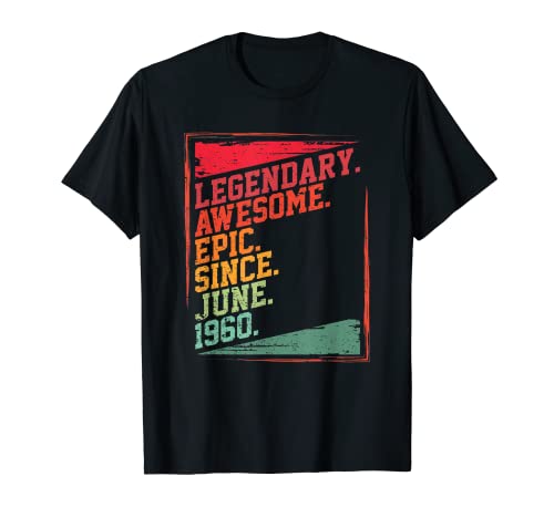 Legendaria impresionante épica desde junio de 1960 fiesta de cumpleaños retro Camiseta