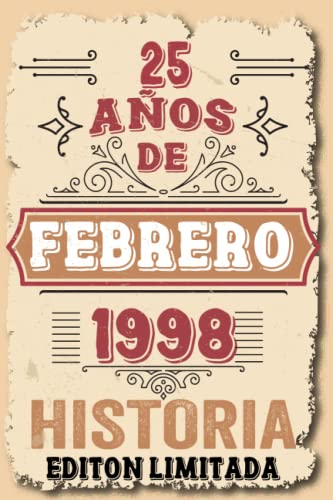 25 Años Cumpleaños Vintage En Febrero 1998: 25 años Regalos de cumpleaños de Febrero | Citas de...