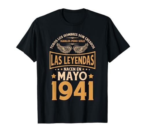 Cumpleaños Hombre Regalos Las Leyendas Mayo 1941 Camiseta