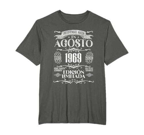 Las Leyendas nacen en Agosto de 1969 - 55 Años Cumpleaños Camiseta