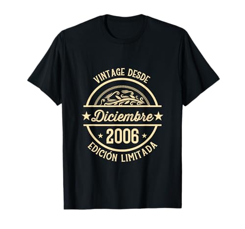 Cumpleaños Hombre Regalos Vintage Desde Diciembre 2006 Camiseta