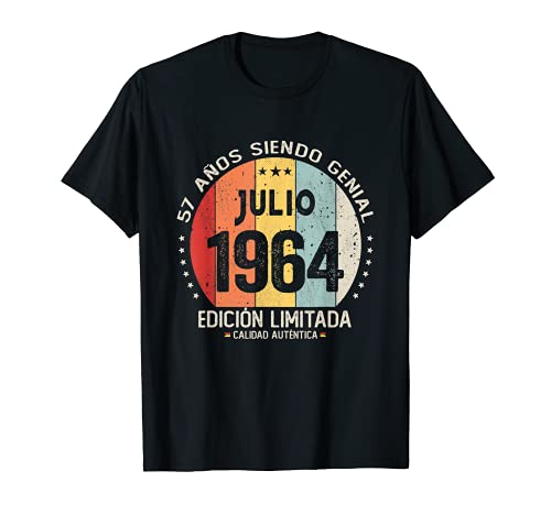 57 años Cumpleaños Hombre Mujer - Julio 1964 Regalo 57 años Camiseta