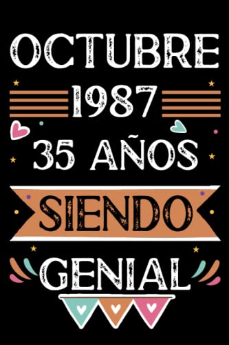 CUADERNO, Octubre 1987,35 Años Siendo Genial: Libro de visitas, cuaderno, 110 páginas de...