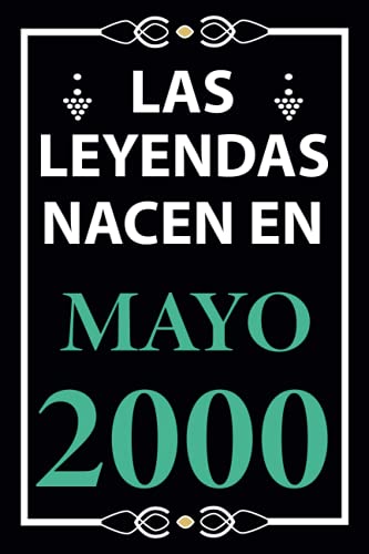 Las leyendas nacen en Mayo 2000: Regalo de cumpleaños perfecto para hombre y mujer de 21 años I...