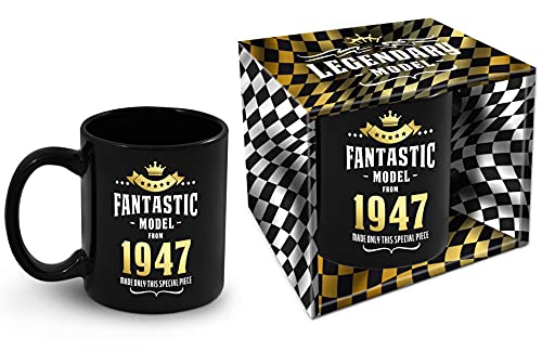 Bombo Taza de cumpleaños con año de nacimiento 1947