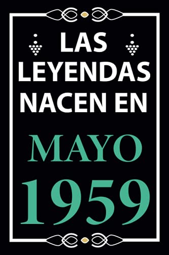 Las leyendas nacen en Mayo 1959: Regalo de cumpleaños perfecto para hombre y mujer de 62 años I...