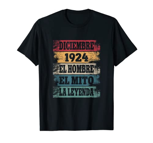 Hombre 98 Cumpleaños Regalo Años Divertido Diciembre 1924 Camiseta