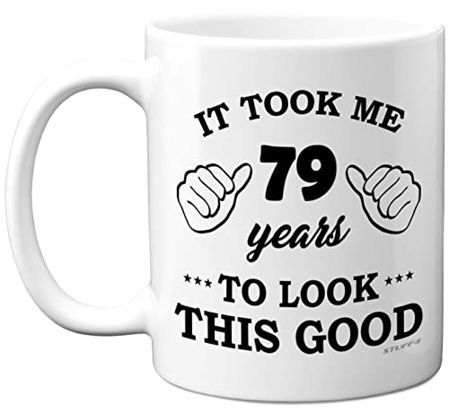 - Regalo cumpleaños hombres mujeres, taza cumpleaños niños 79 años, me llevó 79 años lucir...