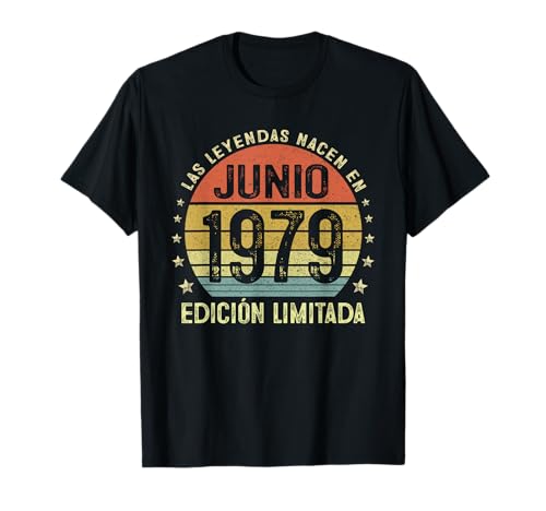 Leyendas Junio 1979 Regalo Hombre Mujer 42 Años Cumpleaños Camiseta
