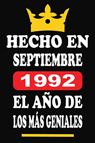 Hecho En Septiembre 1992 El Año De Los Más Geniales: Libro de visitas 28 años, cuaderno, 120...