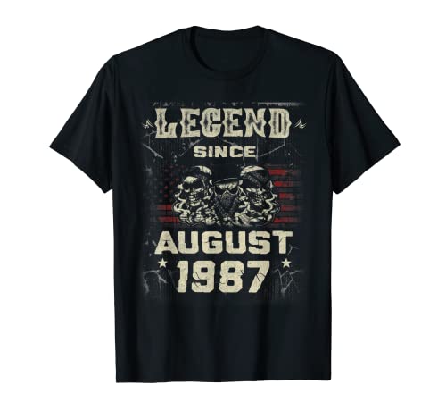 Leyenda desde Agosto 1987 Nació en Agosto 1987 Cumpleaños Camiseta